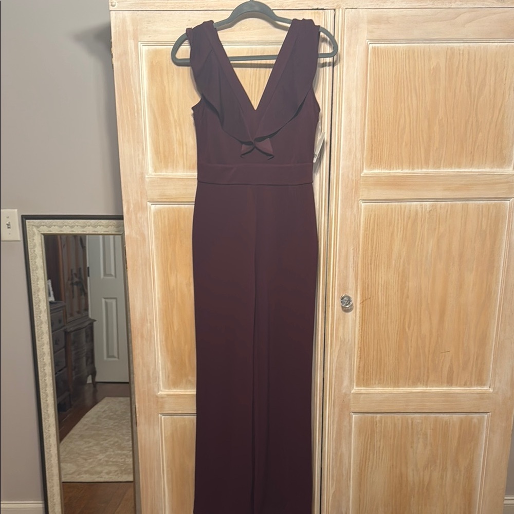 Elegant Plum Sleeveless Dress